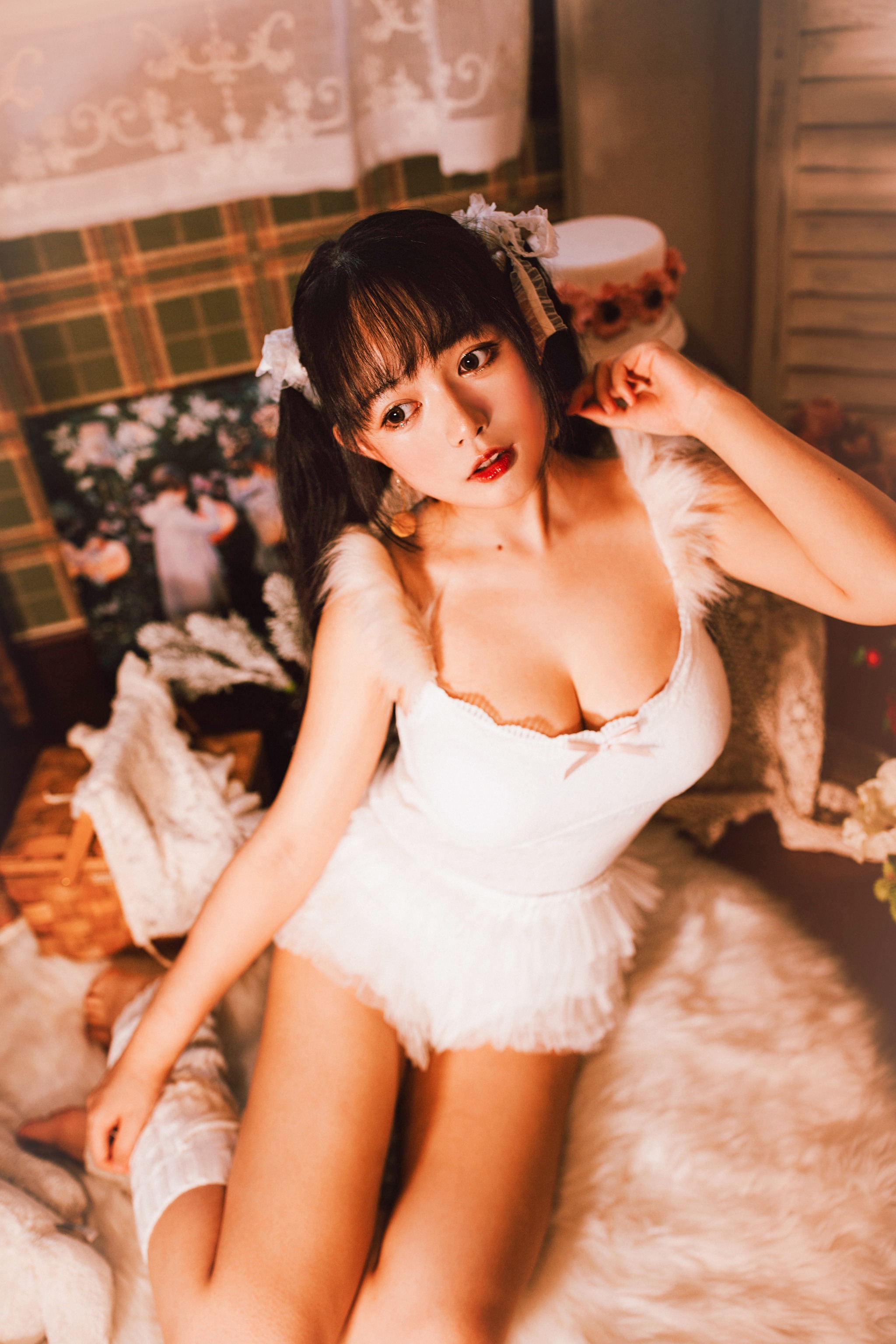 黑猫猫 - NO.029 白色双马尾 [19P]-XikXak